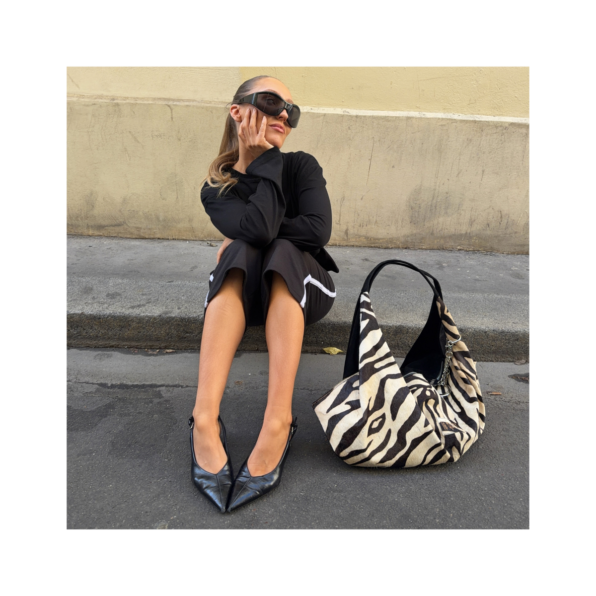 the kind heart bag — zebra
