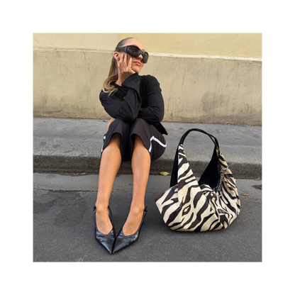 the kind heart bag — zebra