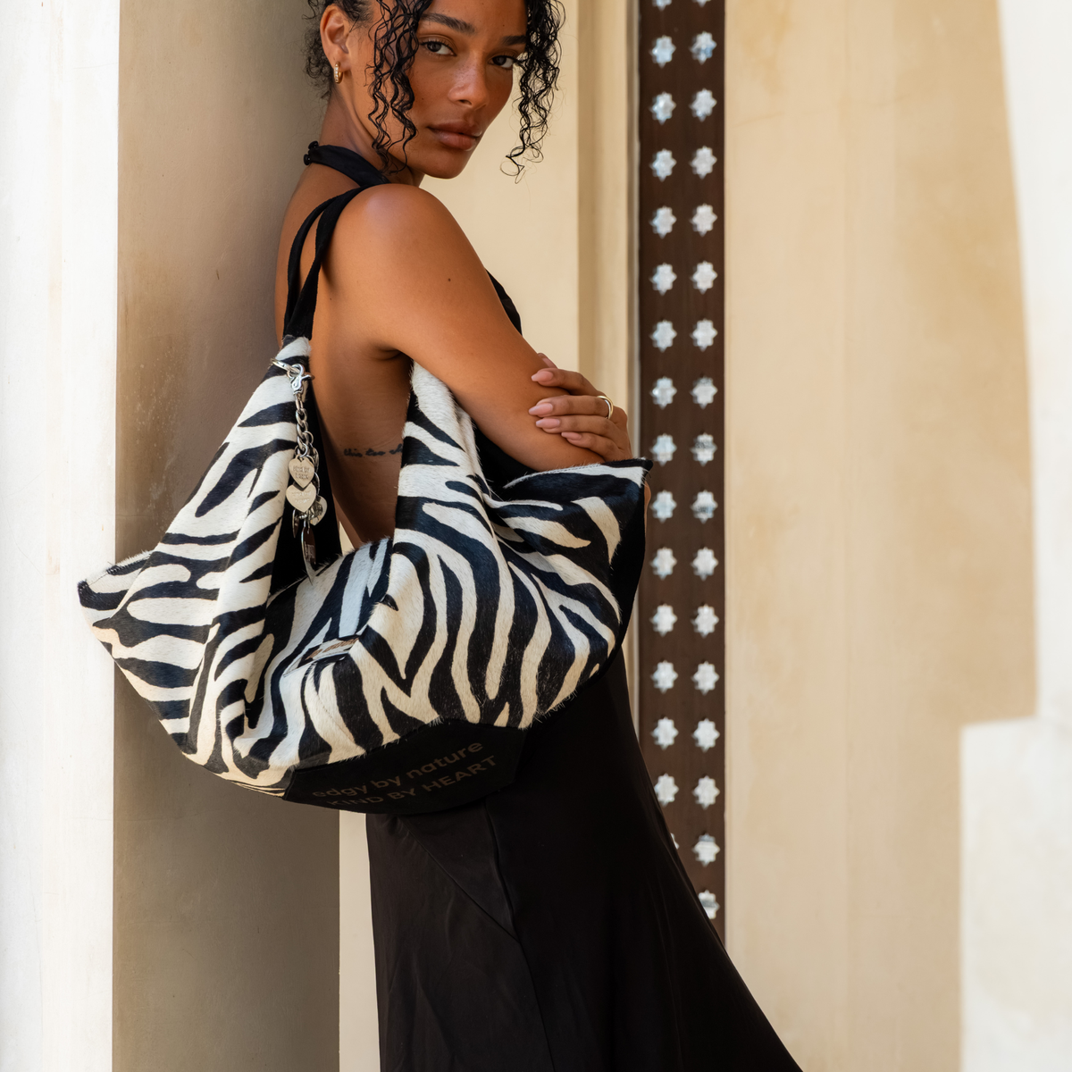 the kind heart bag — zebra