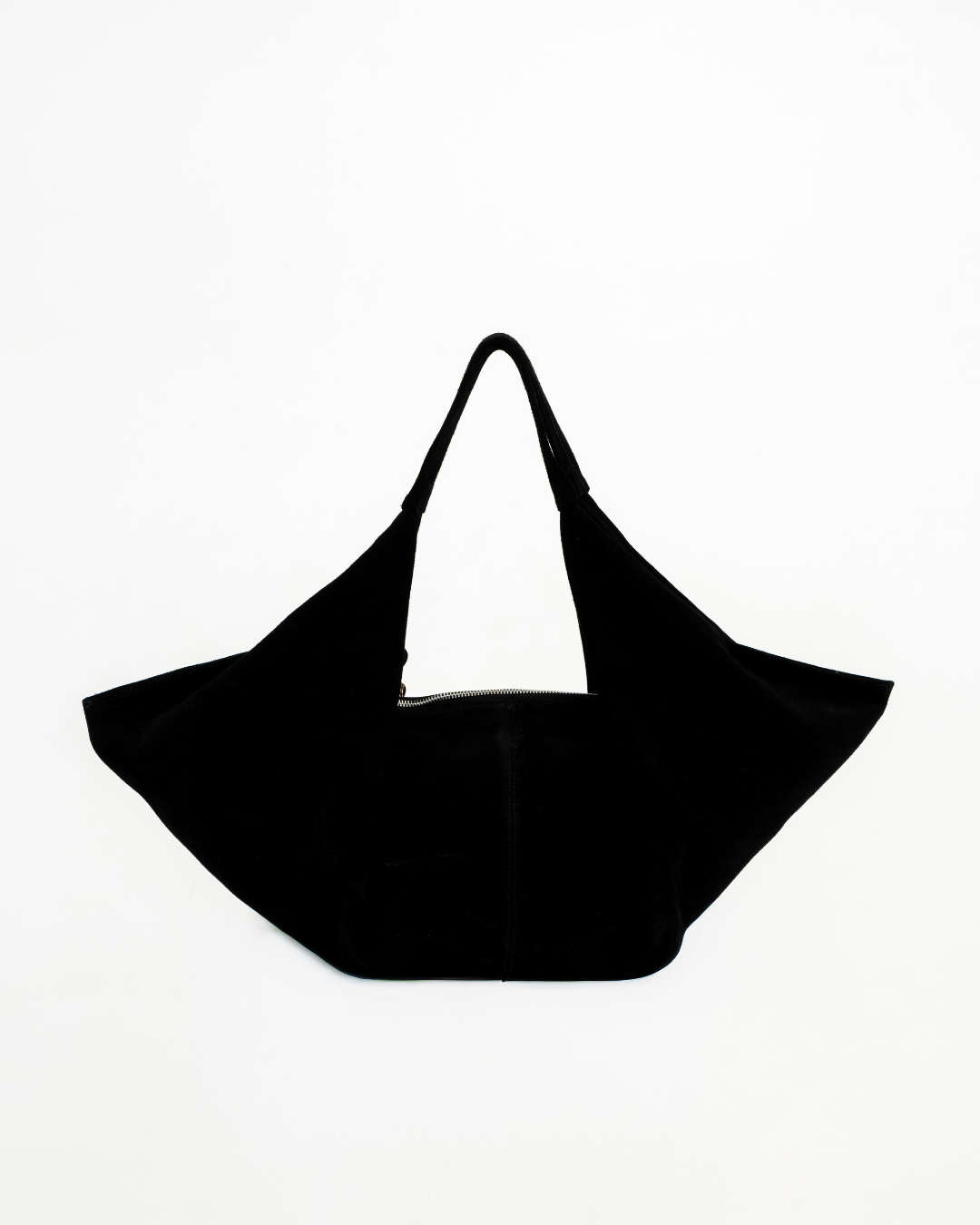 the kind heart bag — black suede